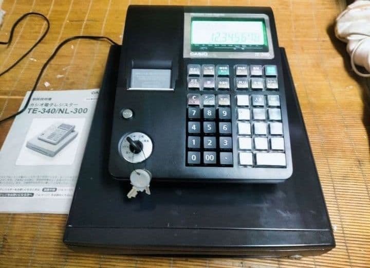 カシオレジスター　TE-340/NL300　フル設定無料　550123