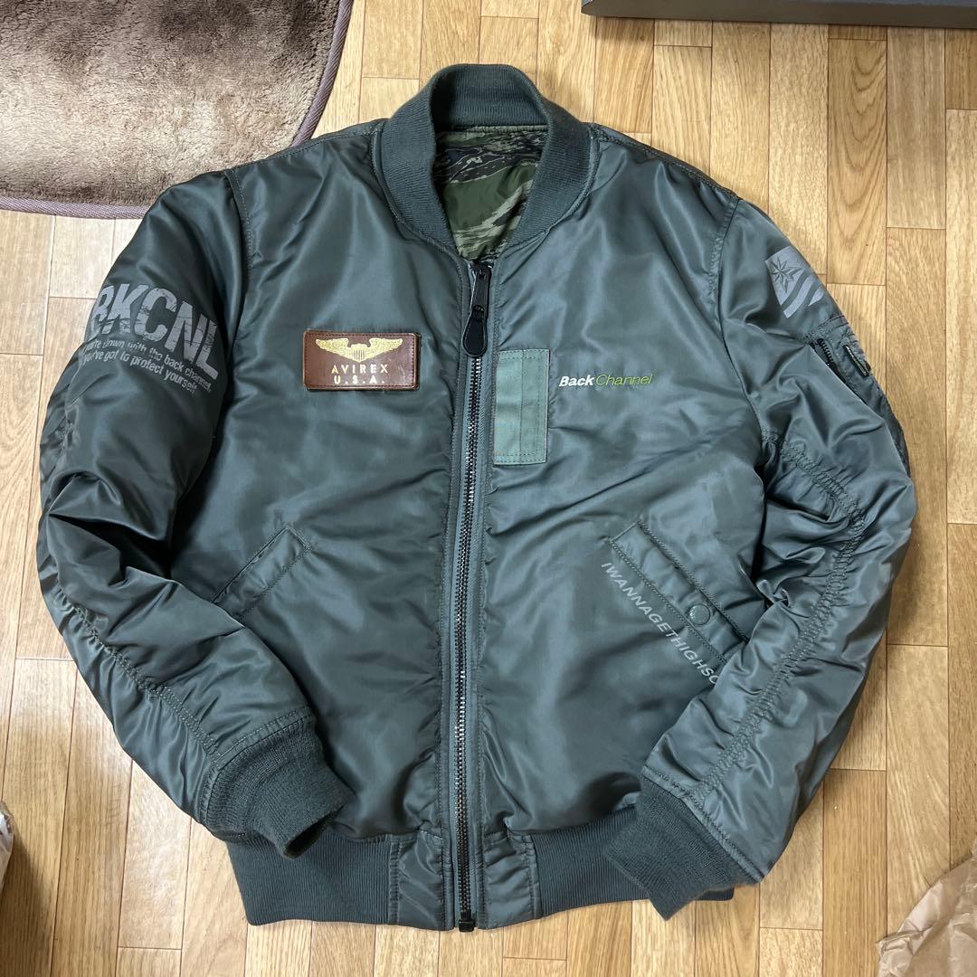 バックチャンネル　アビレックス MA-1 フライトジャケット　迷彩　リバーシブル