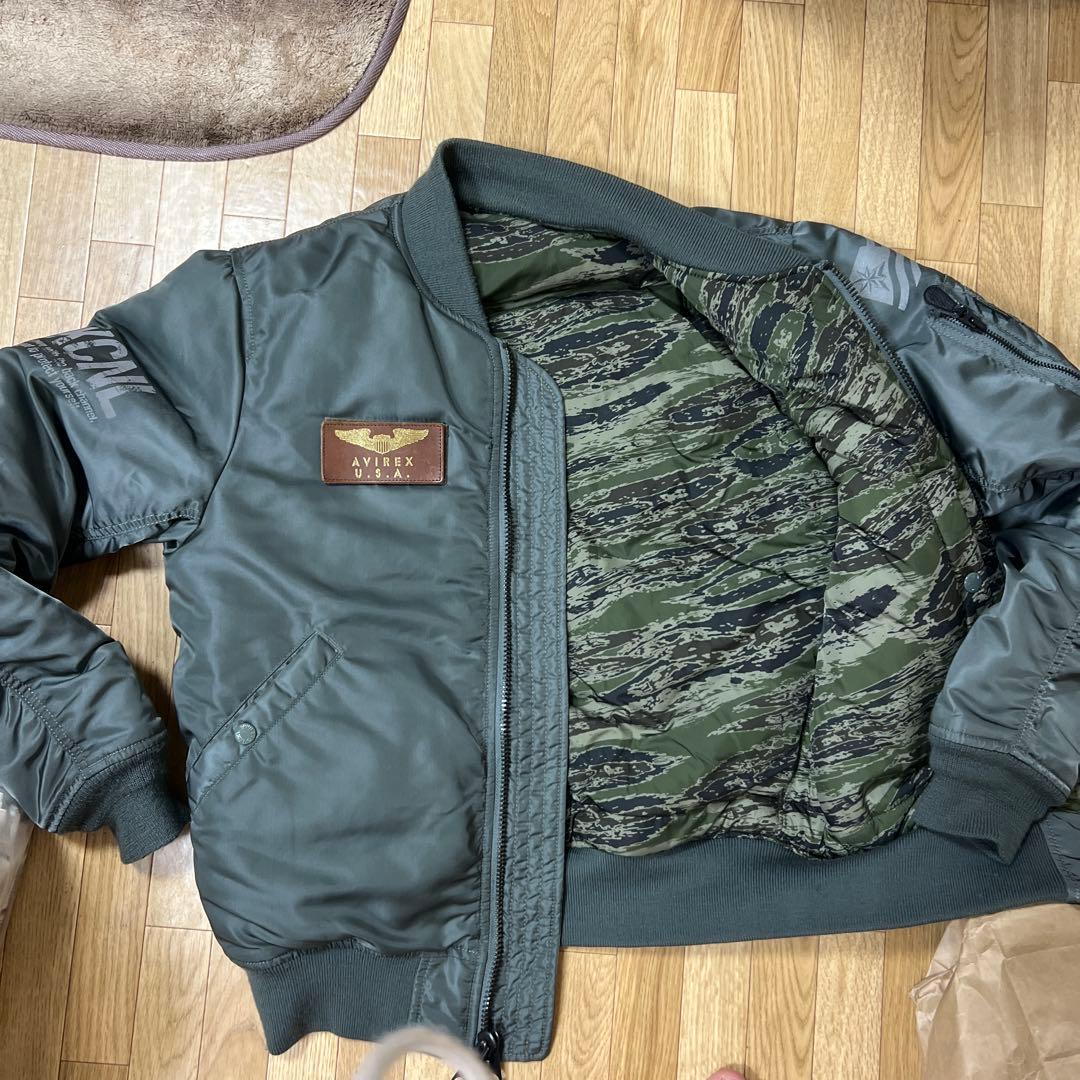 バックチャンネル　アビレックス MA-1 フライトジャケット　迷彩　リバーシブル
