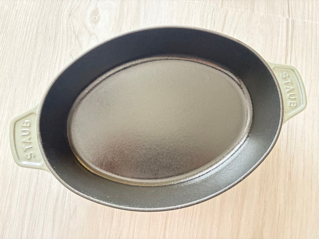 ストウブ　オーバル ホットプレート 23cm　ミナペルホネン ユーカリ