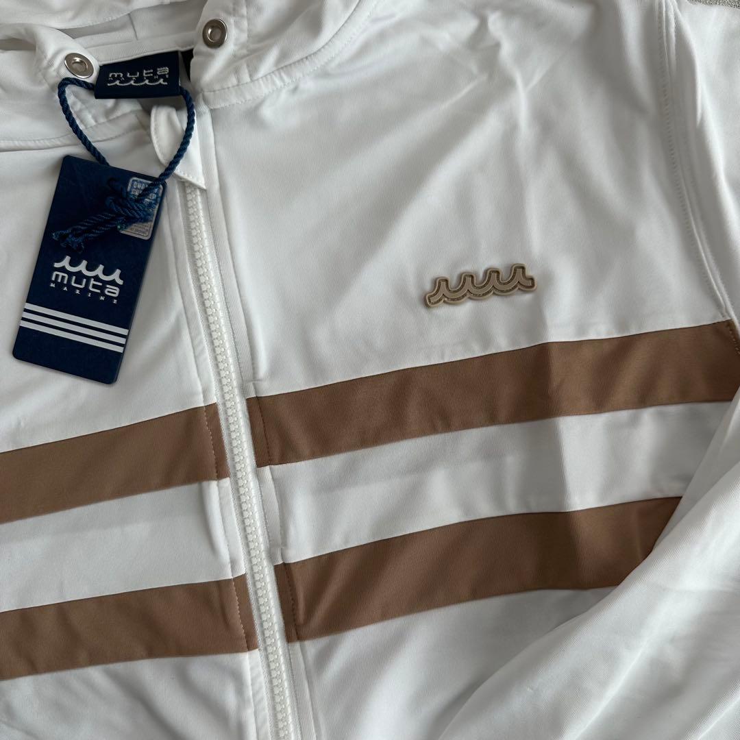 KYKMムータマリン ラッシュパーカー　水着 セットアップ白