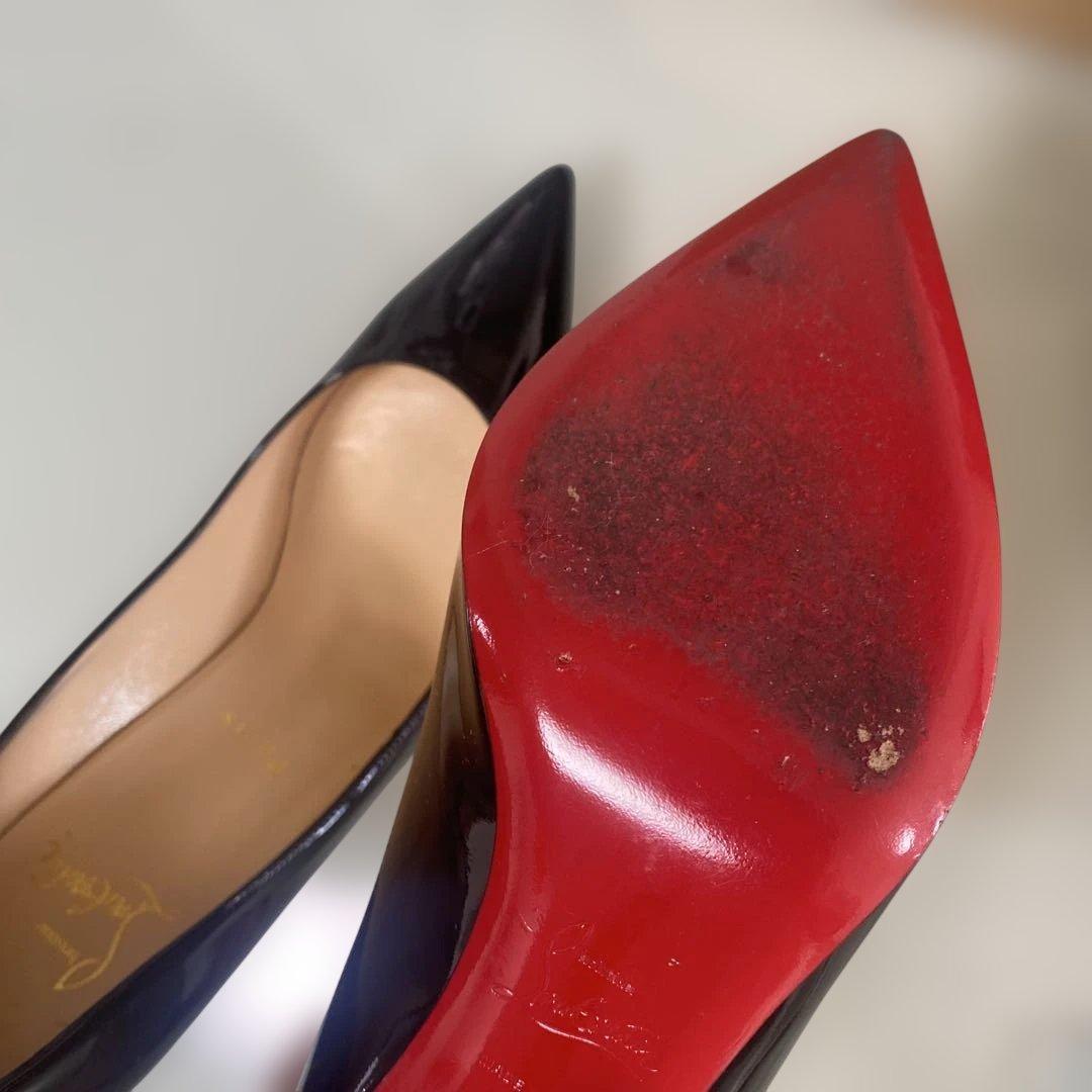 Christian Louboutin パリ ブラック ハイヒール