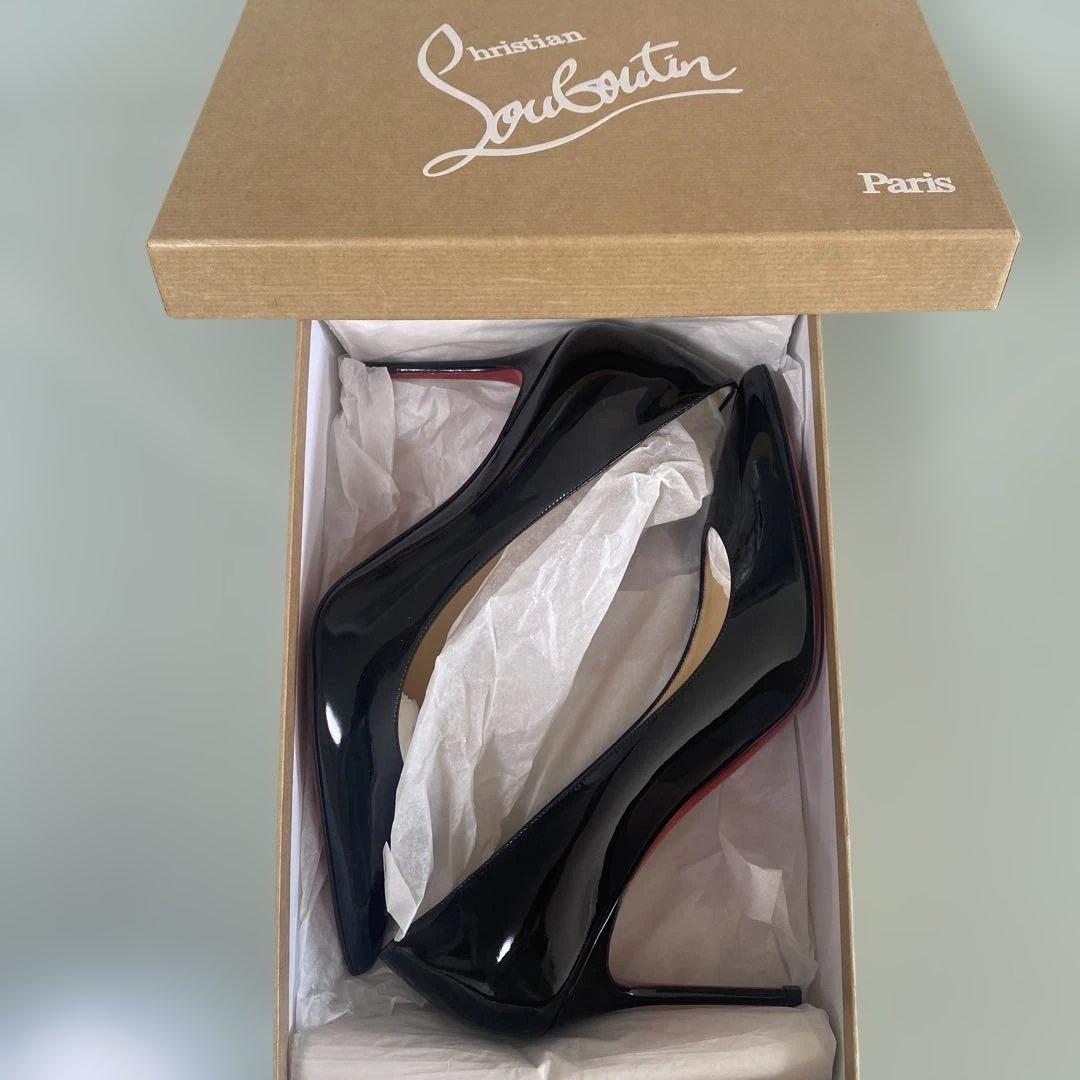 Christian Louboutin パリ ブラック ハイヒール