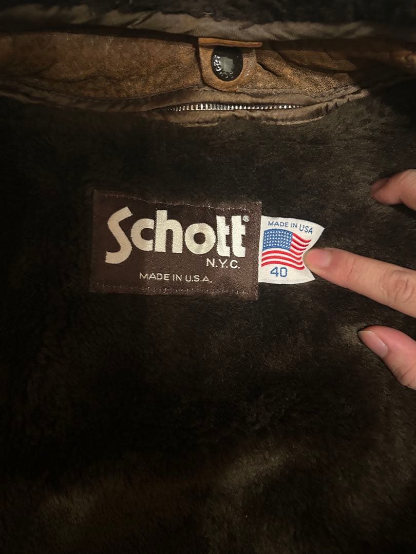 Schott g1フライトジャケット at981　サイズ40