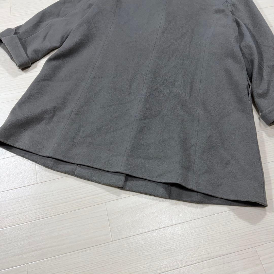 レリアン 大きい XXL カシミヤ100％ ロロピアーナ ミドルコート女優襟