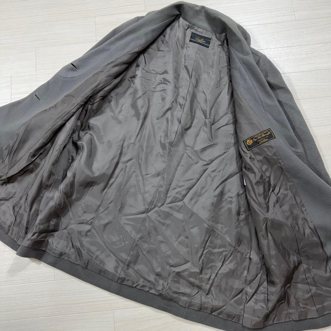 レリアン 大きい XXL カシミヤ100％ ロロピアーナ ミドルコート女優襟