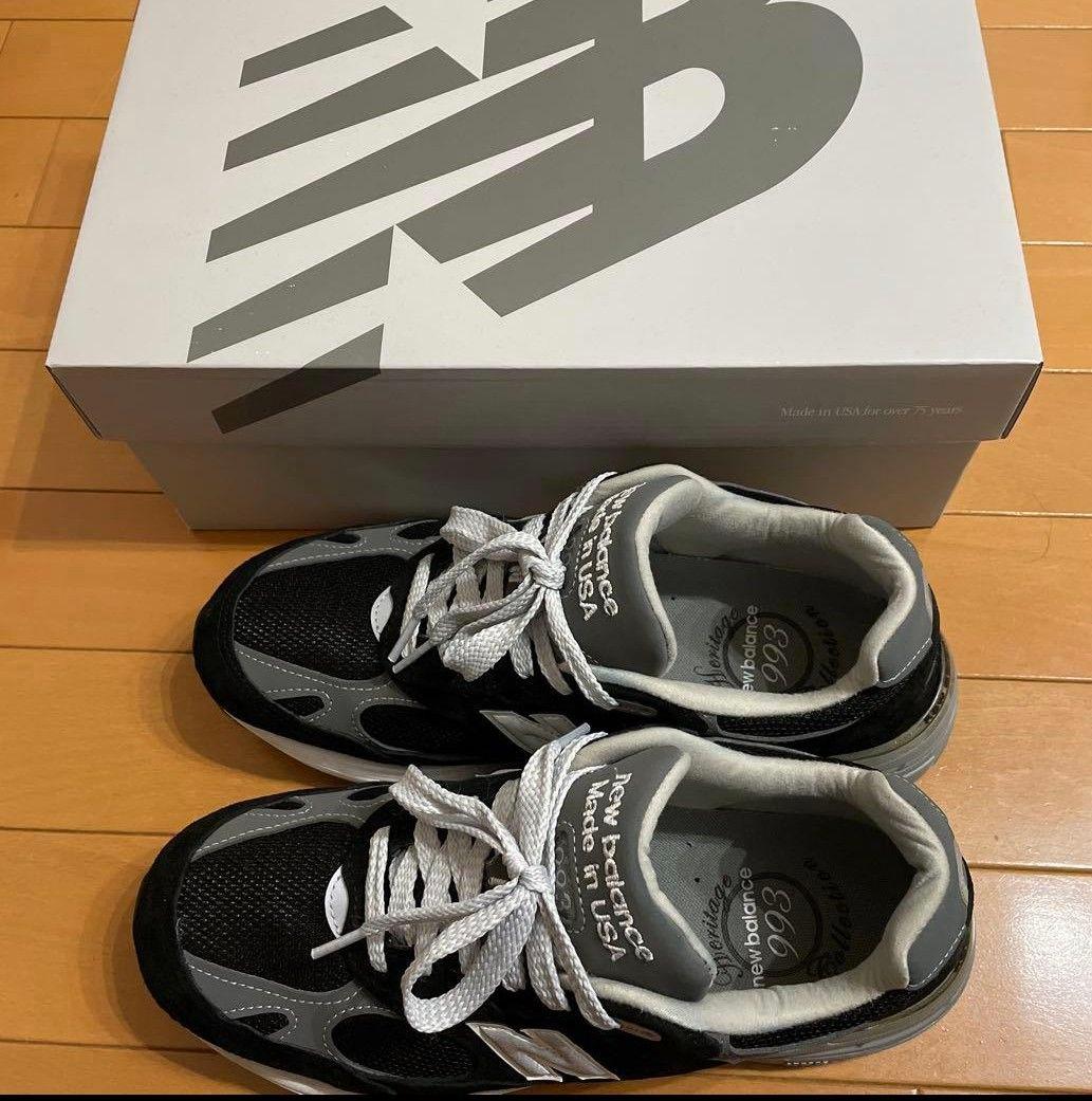 new balance MR993BK ニューバランス 993 25.5