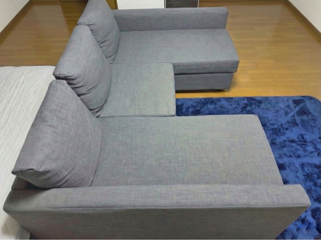 【引取限定】IKEA フリーヘーテン ダークグレー ソファベッド 美品　栃木県