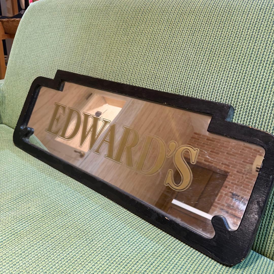 EDWARD'S 木製フレーム　両面パブミラー