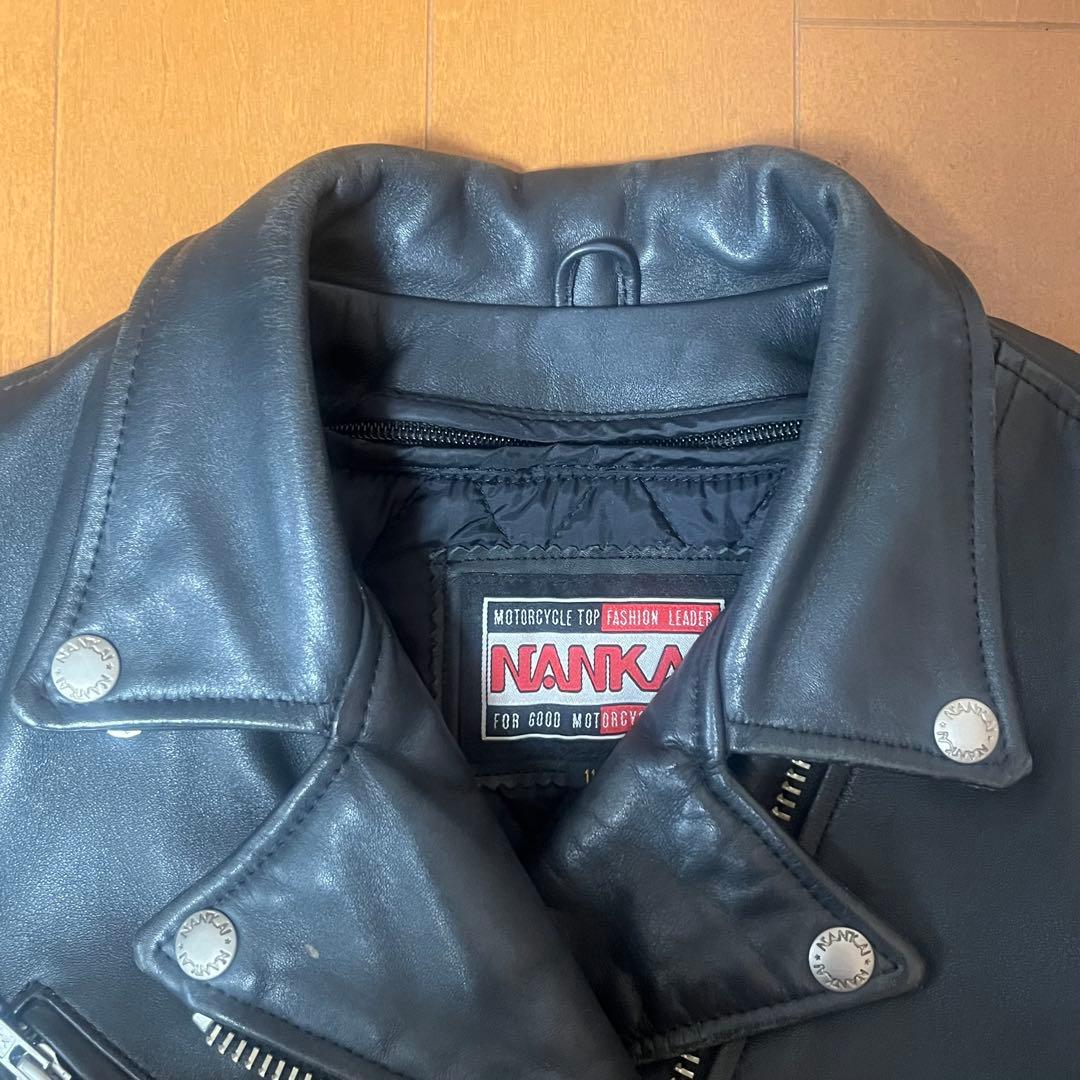 NANKAI 南海部品 レザーライダースジャケット ダブル 牛革 ライナー付