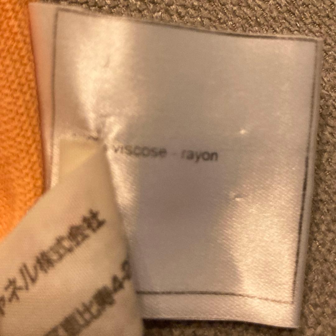 CHANELゴールドチャームロゴ✨オレンジサマートップス✨