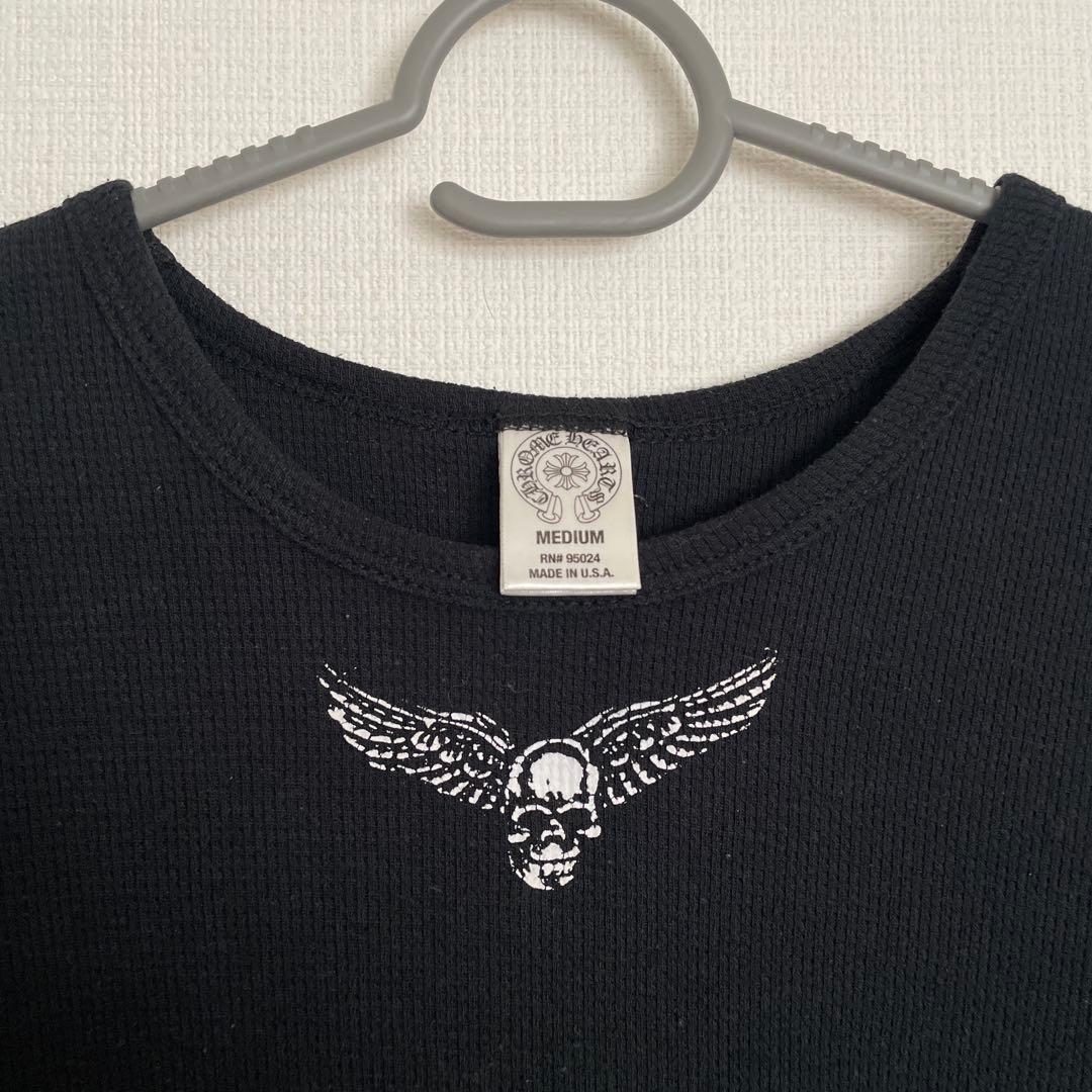 クロムハーツ フォティ スカルウィング サーマル 長袖 Tシャツ FOTI