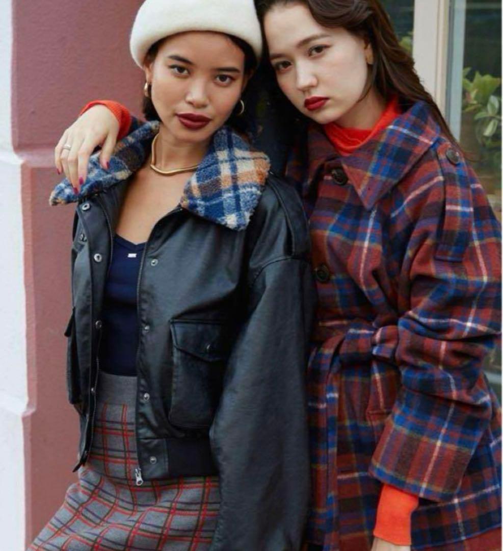 【TINA：JOJUN】 3way フライトジャケット ブラック