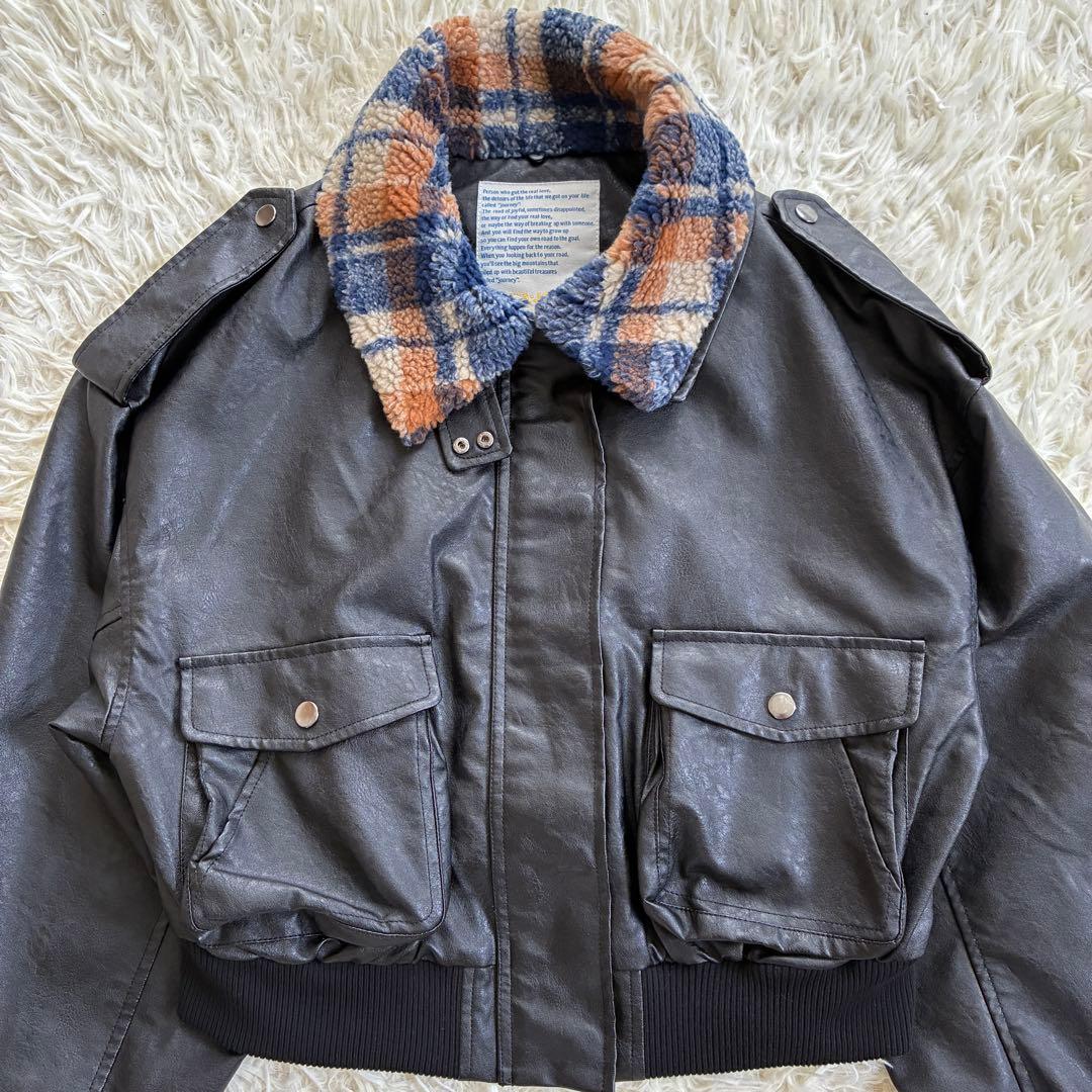 【TINA：JOJUN】 3way フライトジャケット ブラック