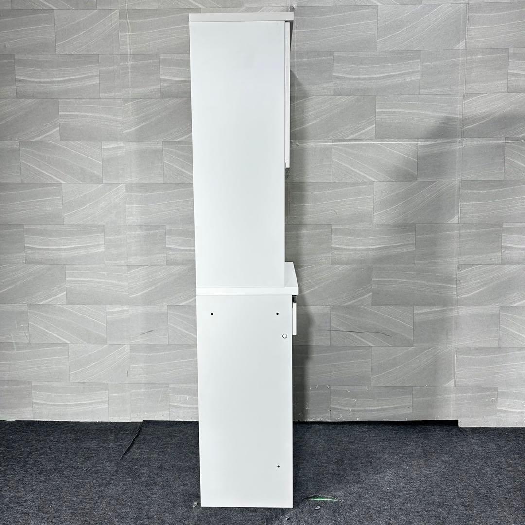 ニトリ 食器棚 幅80cm リガーレ 白 家具 シンプル d5022