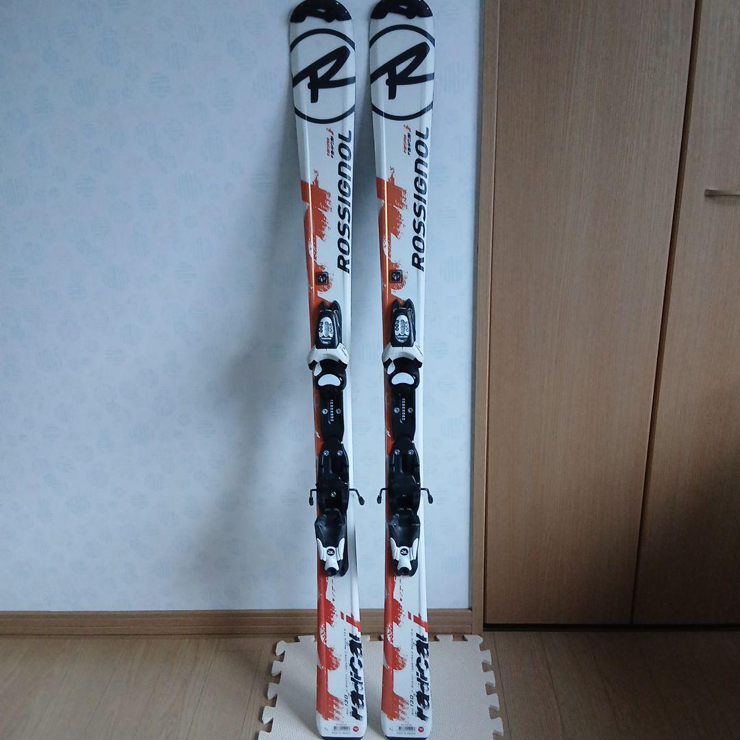 子ども用＊ROSSIGNOL スキー板 ホワイト/オレンジ130センチ