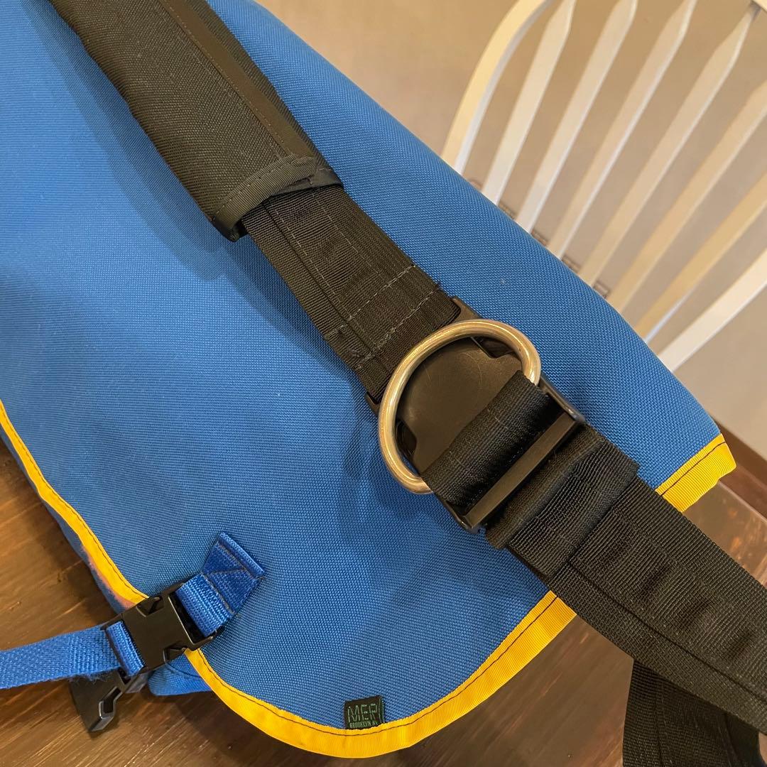 USA製 MER BROOKLYN NY メッセンジャーバッグ 青 ブルー