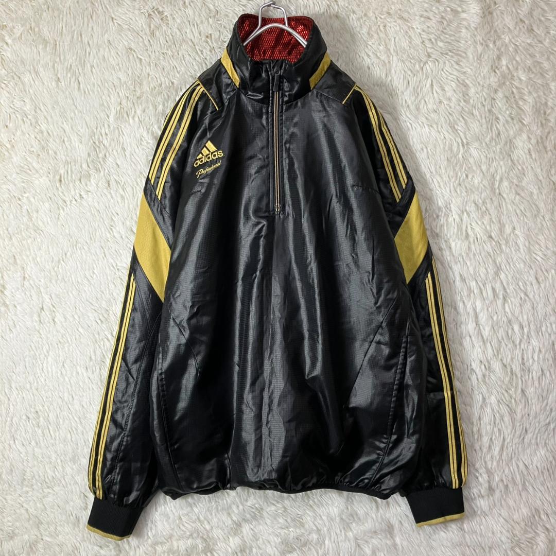 美品 アディダス セットアップジャージ 上下 ジャケット パンツ 3本ライン L