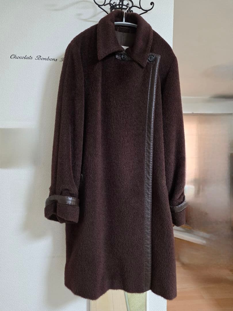 Max Mara　マックスマーラ　ダークブラウン ロングコート