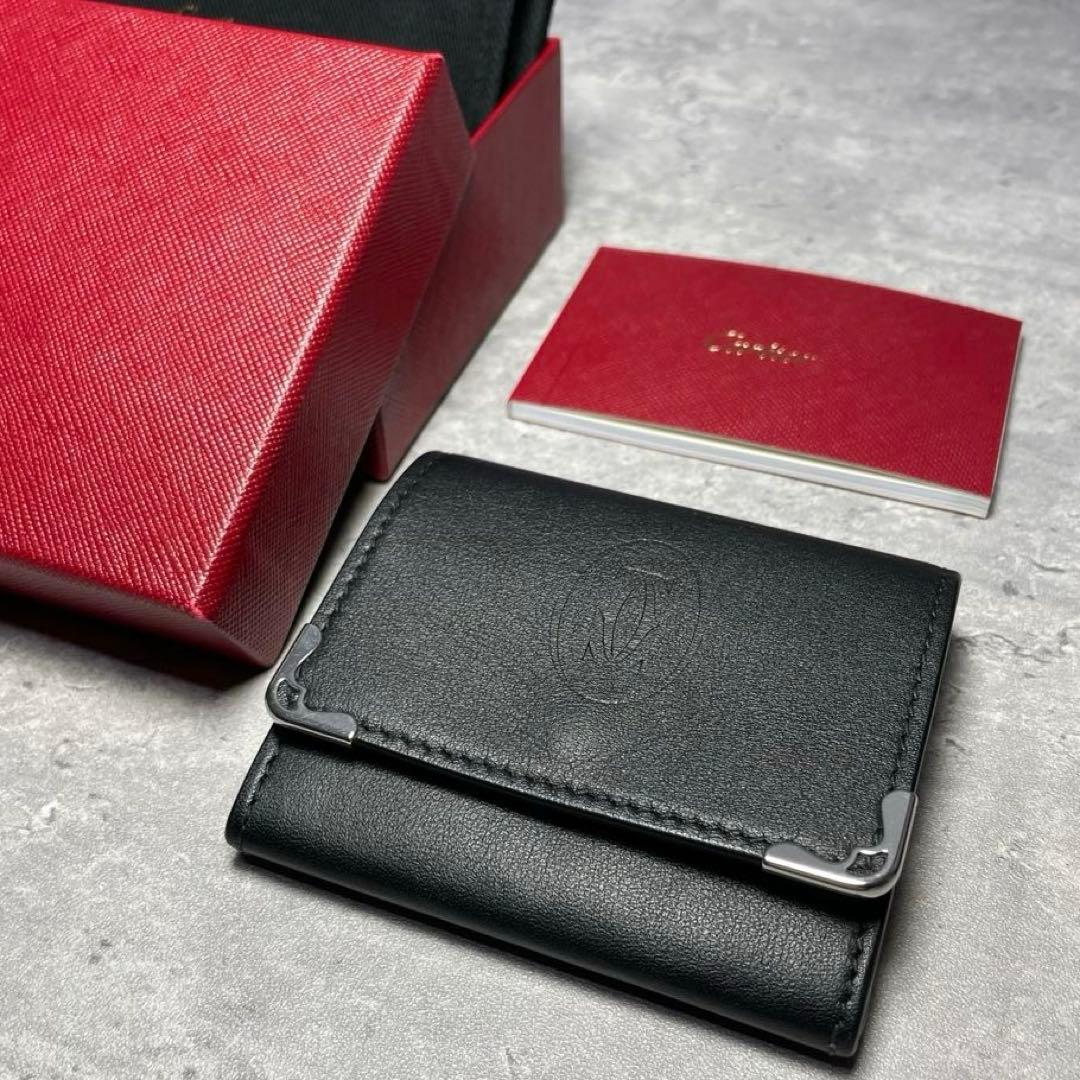 新品未使用 Cartier マスト ドゥ レザー ケース 小銭入れ 黒