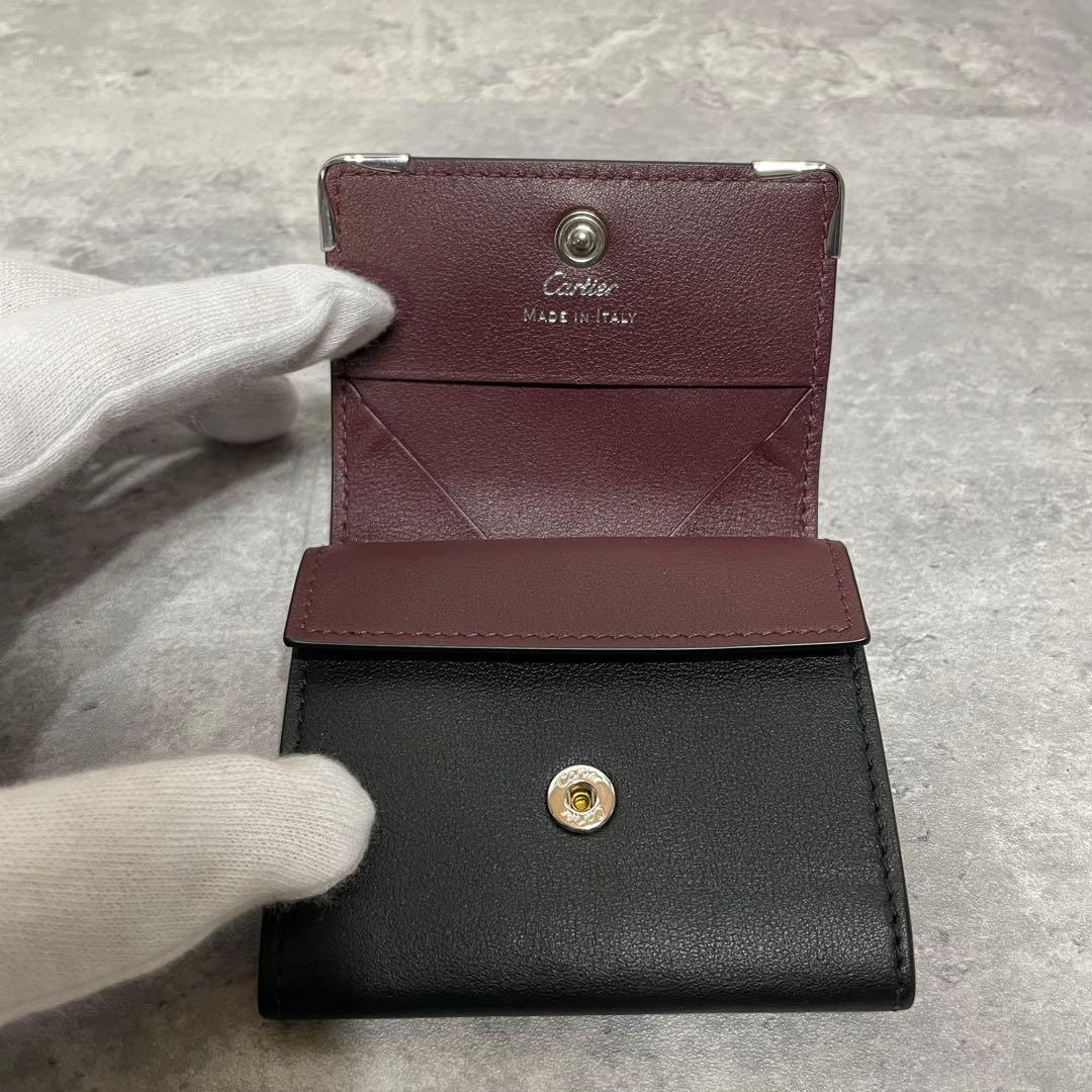 新品未使用 Cartier マスト ドゥ レザー ケース 小銭入れ 黒