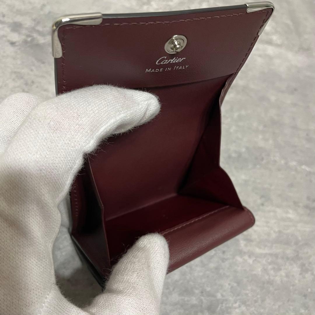 新品未使用 Cartier マスト ドゥ レザー ケース 小銭入れ 黒