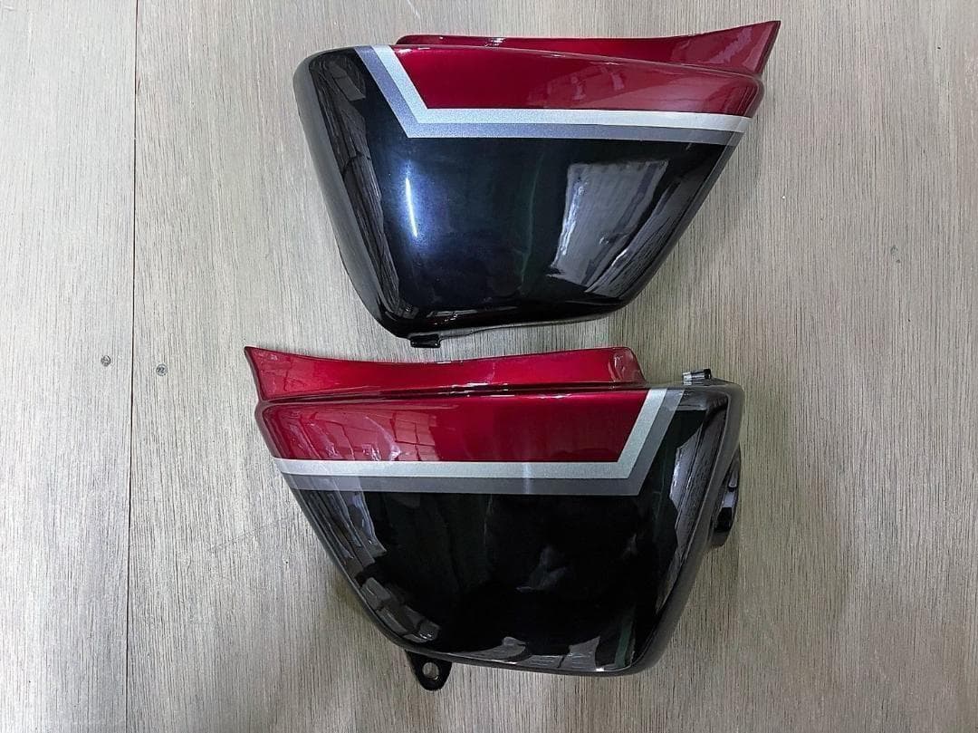 エイプ 外装セット　ロゴ 黒赤２型 カラー/中古 美品 塗装後 未使用