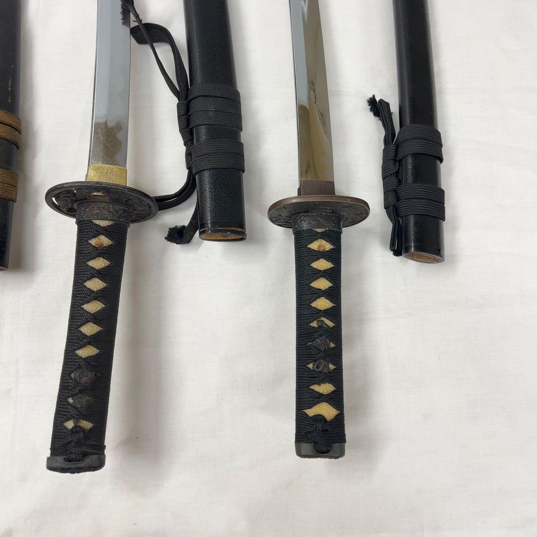 【現状品】模造刀 10本 まとめ 太刀 脇差 透かし鍔 龍鍔 鞘 模擬刀 日本刀