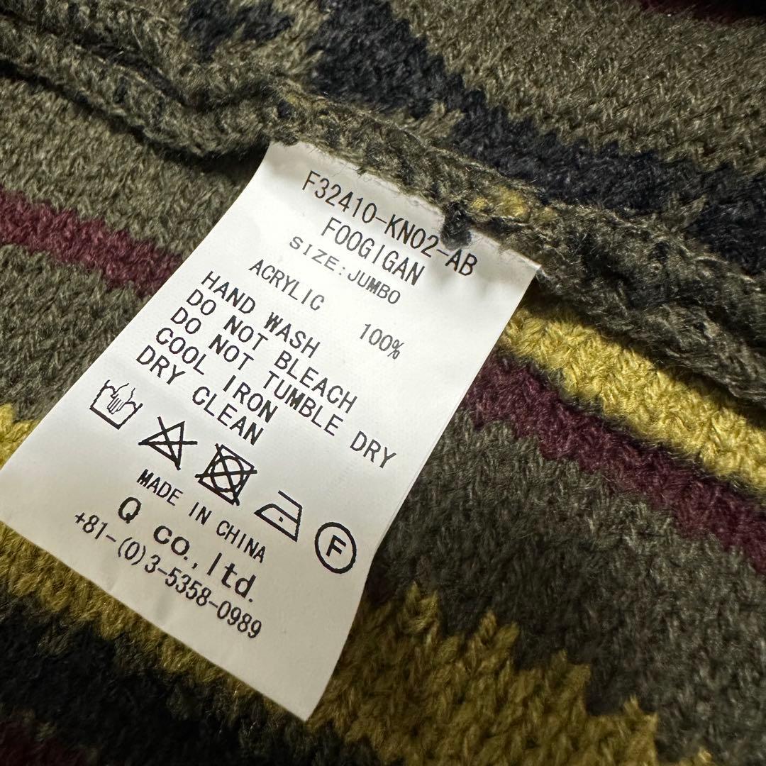 美品F.A.T. FOOGIGANカーディガン オリーブ サイズFATJUMBO