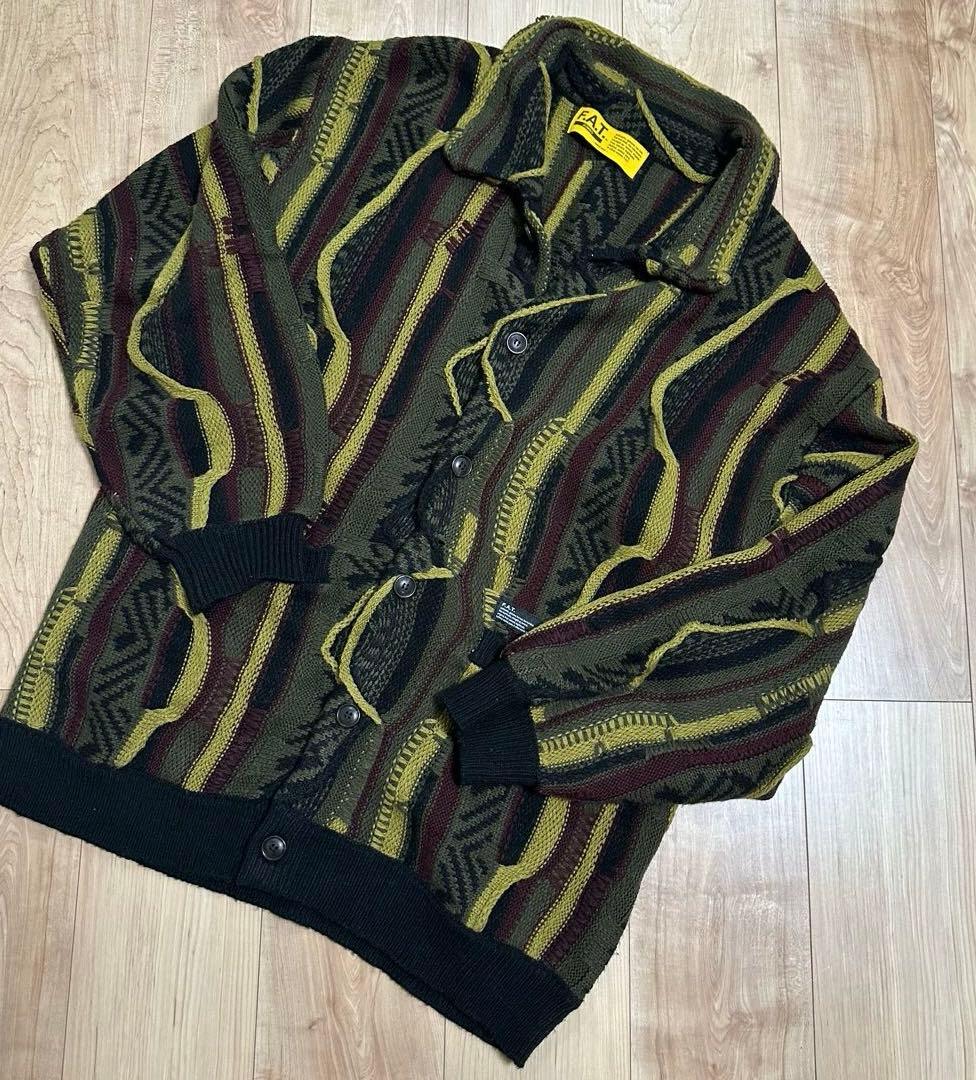 美品F.A.T. FOOGIGANカーディガン オリーブ サイズFATJUMBO
