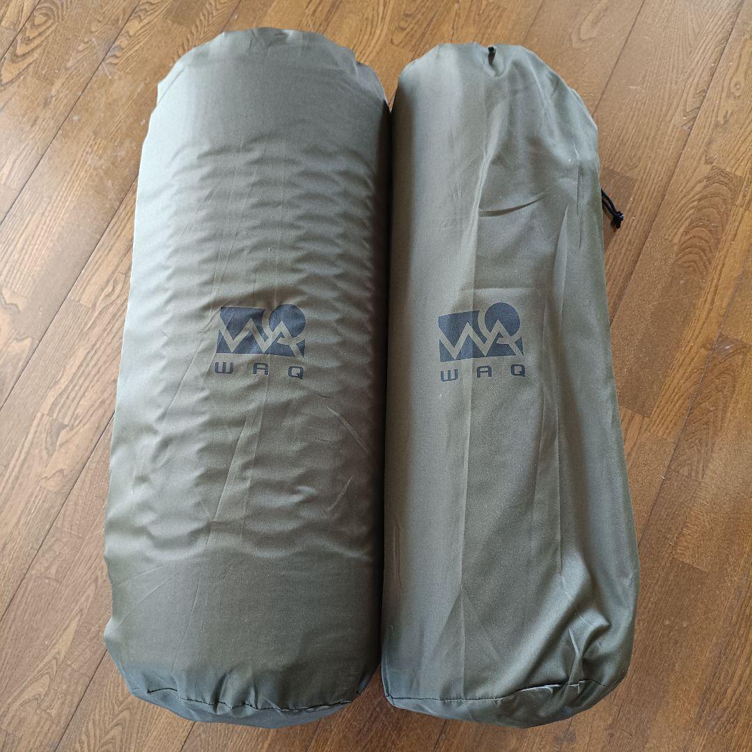 WAQ インフレータブル式マット 厚さ8cm　２個セット