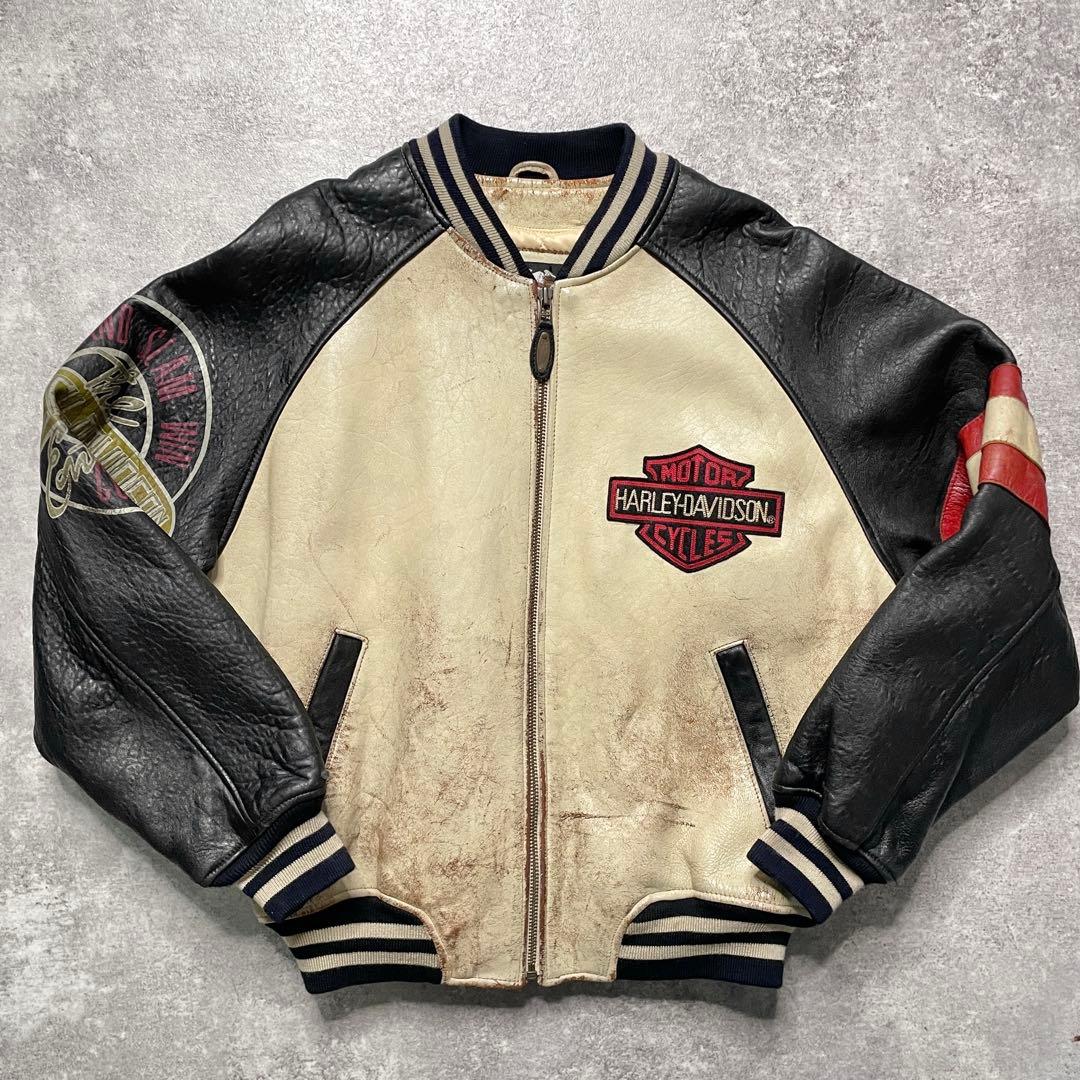 【激渋90s Harley-Davidson leather jacket】