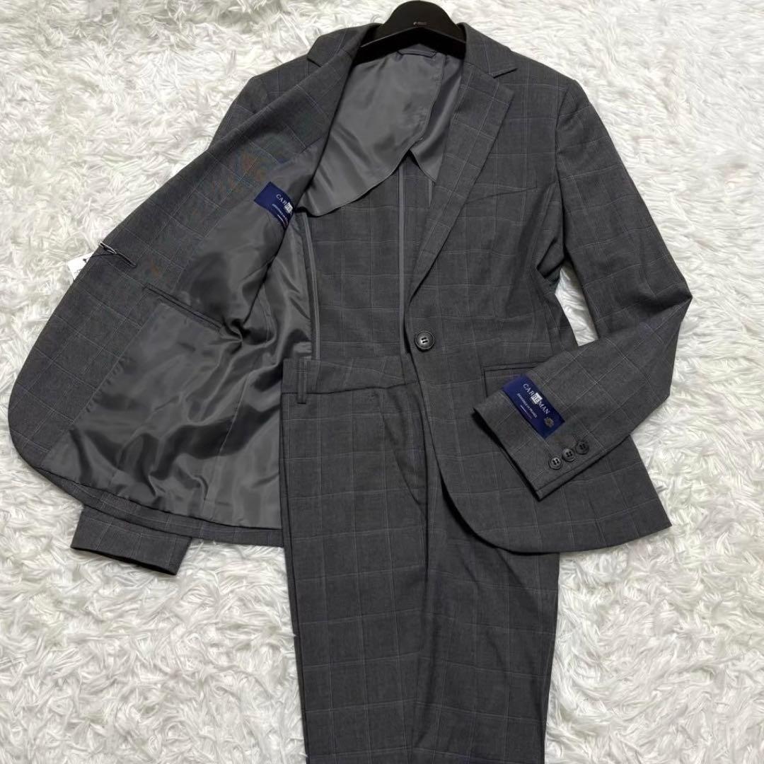 ◎新品タグ付き WHITE 高機能carreman チェック 自宅で洗える L1