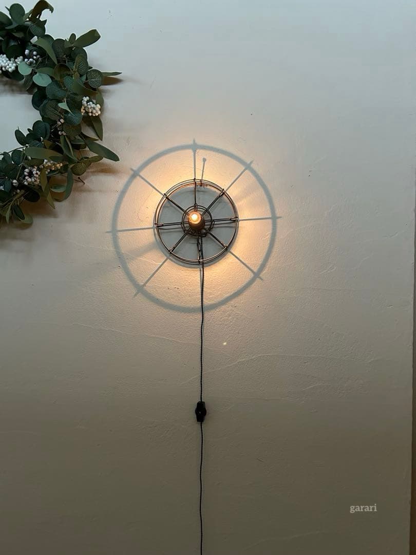 古材照明　ハンドメイドランプ　ブロカント　アトリエランプ　北欧風　アトリエ