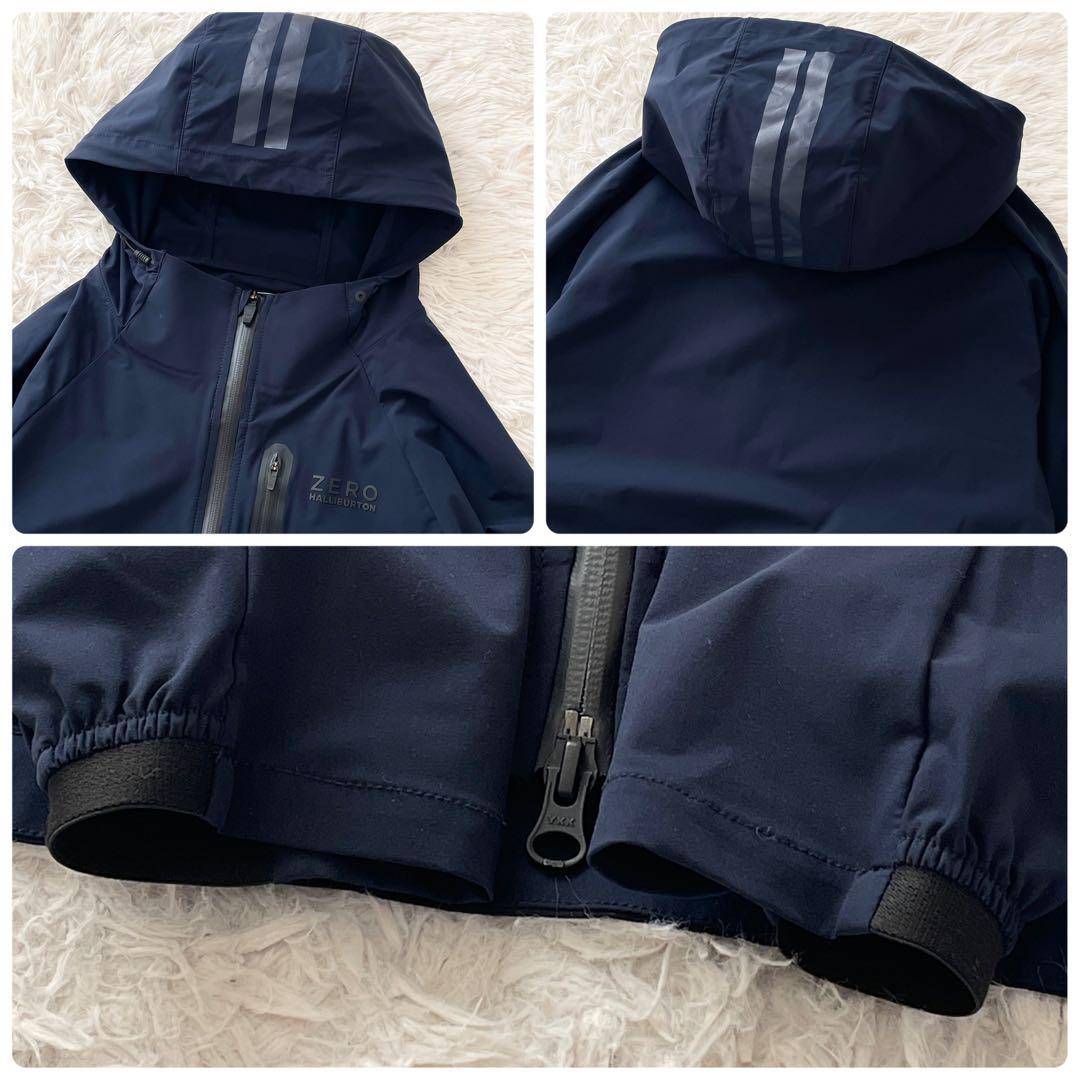 美品 ゼロハリバートン 近年モデル ナイロン セットアップ ストレッチ 撥水 紺