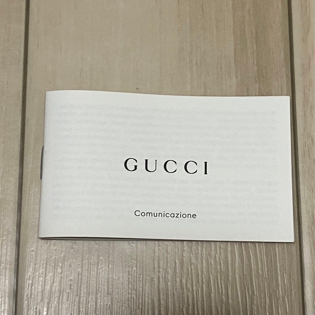 【未使用】GUCCI ウール ソックス 靴下 ボーダー GG柄 ブラウン M