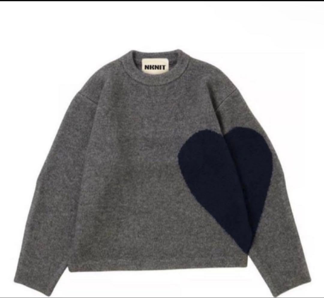 nknit ♡pattern KNIT ハートパターンニット　中古