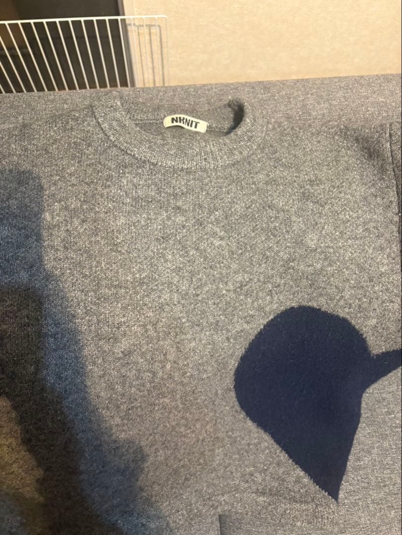 nknit ♡pattern KNIT ハートパターンニット　中古