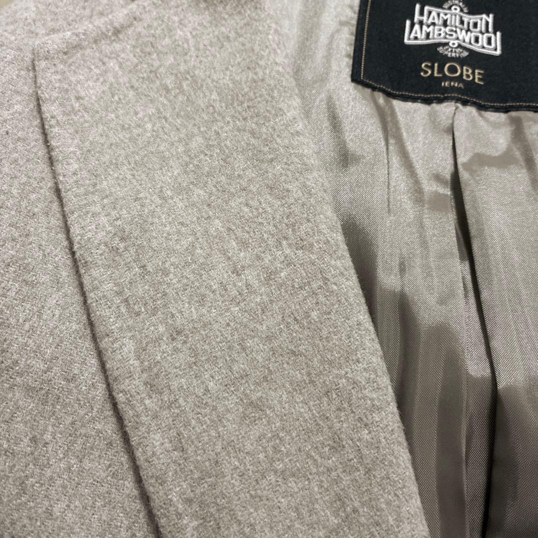 ちい！SLOBE IENA HAMILTONダブルフェイスウールチェスター