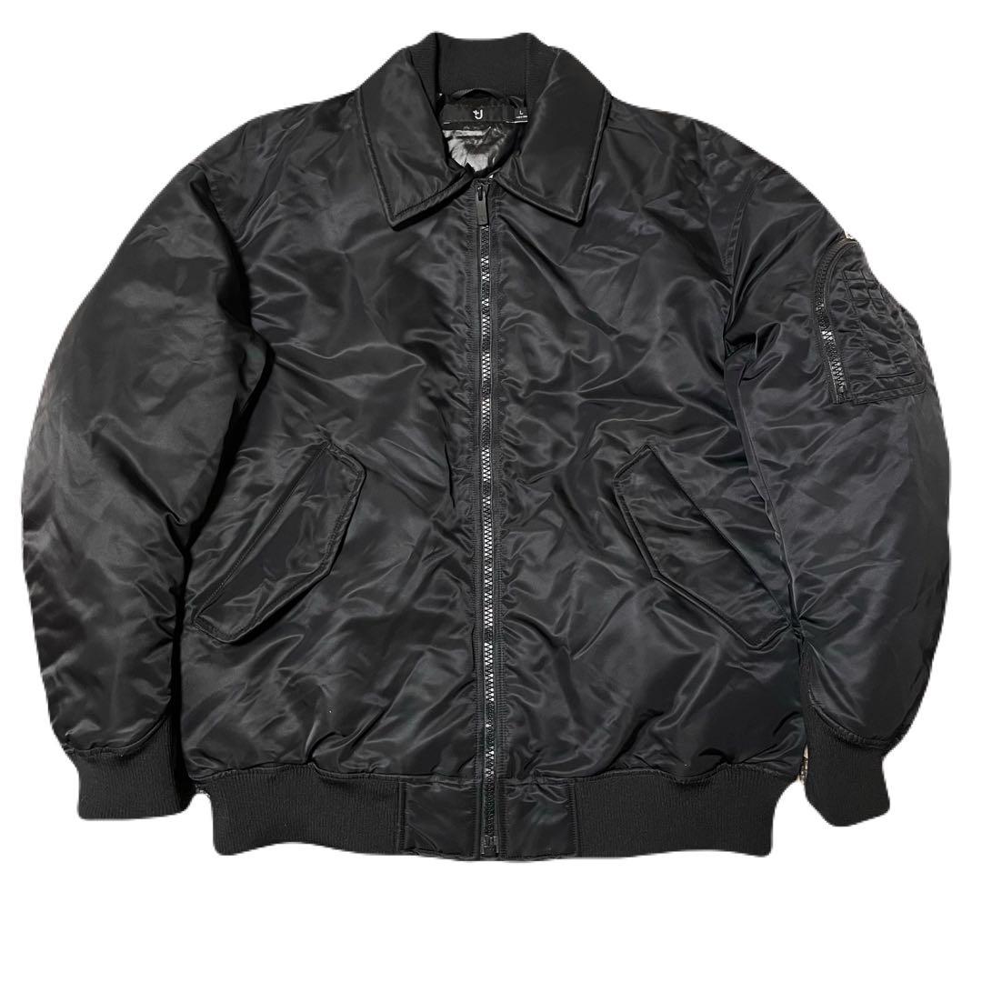 【美品】UNIQLO +J ボンバージャケット　MA-1　ブラック