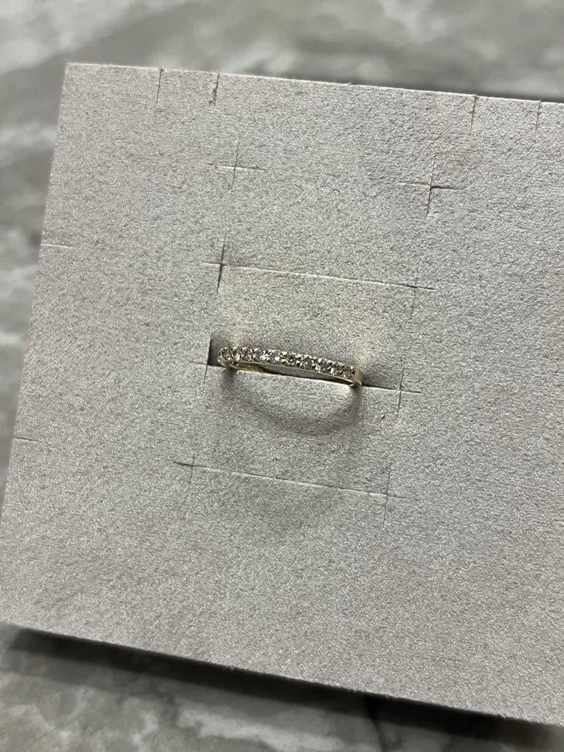 アトリエSAWA K18YG 0.3ctハーフエタニティリング