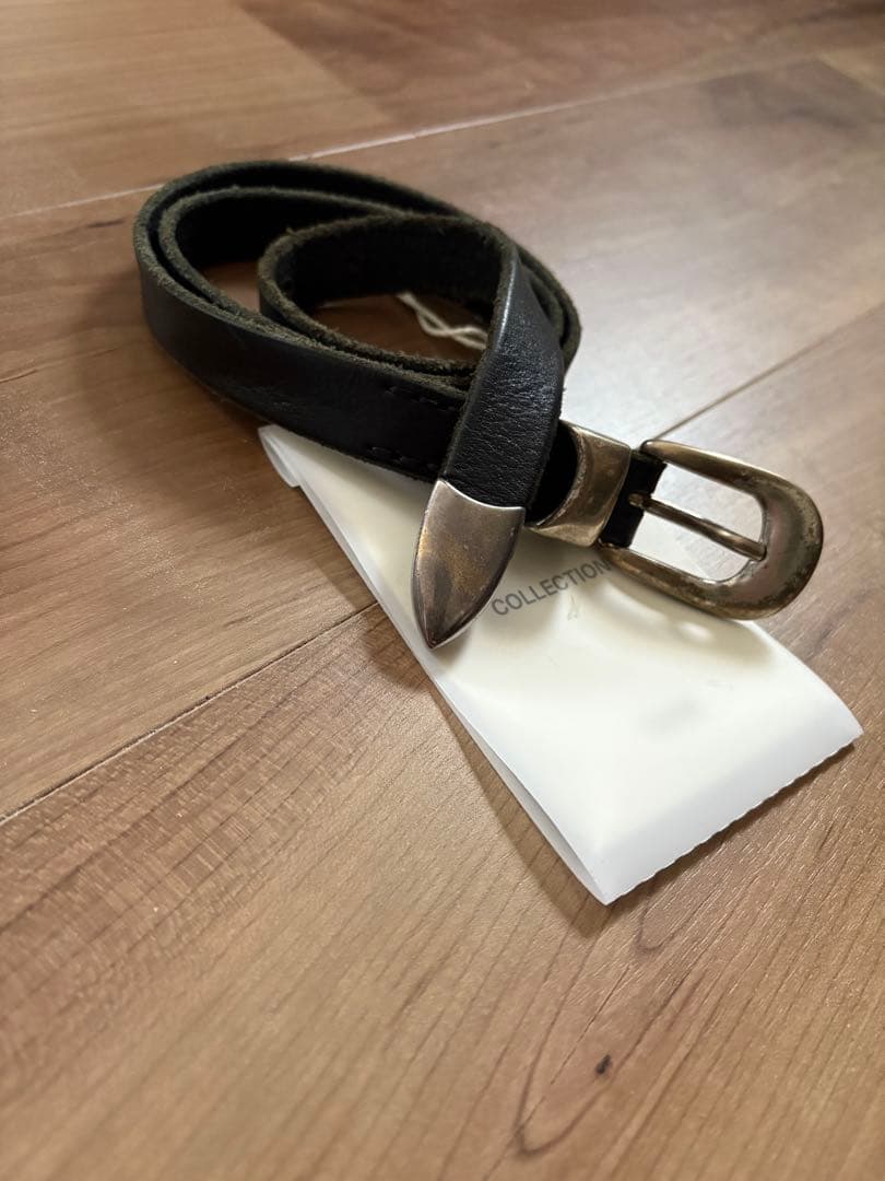 正規品 OUR LEGACY レザーベルト ブラック 70