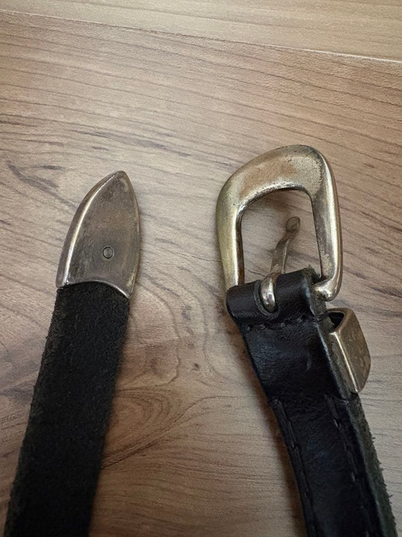 正規品 OUR LEGACY レザーベルト ブラック 70