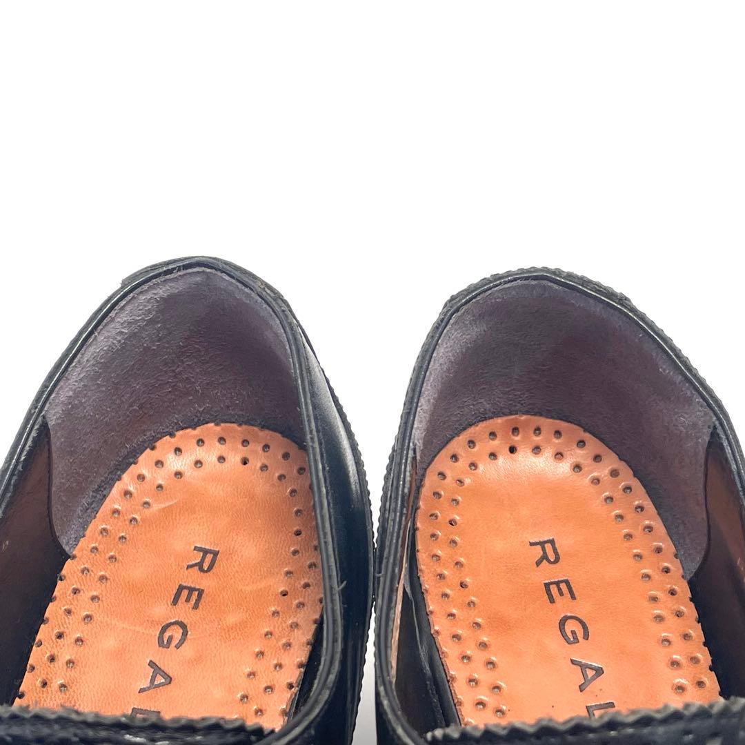 師走セール REGAL リーガル ウイングチップ パンプス ブラック 23.5