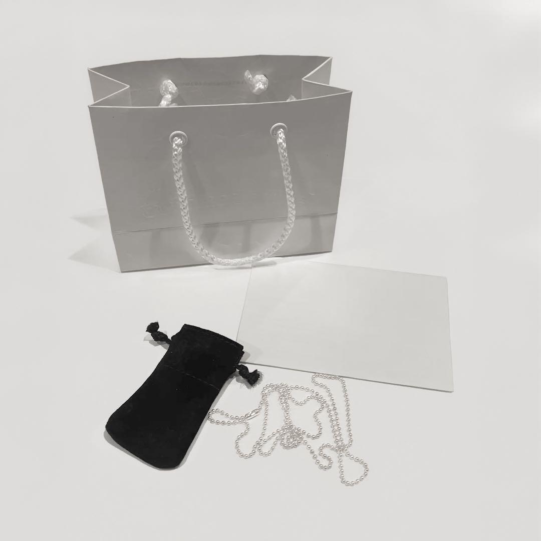 インボイス原本無修正 クロムハーツ ボールチェーン 30インチ ネックレス