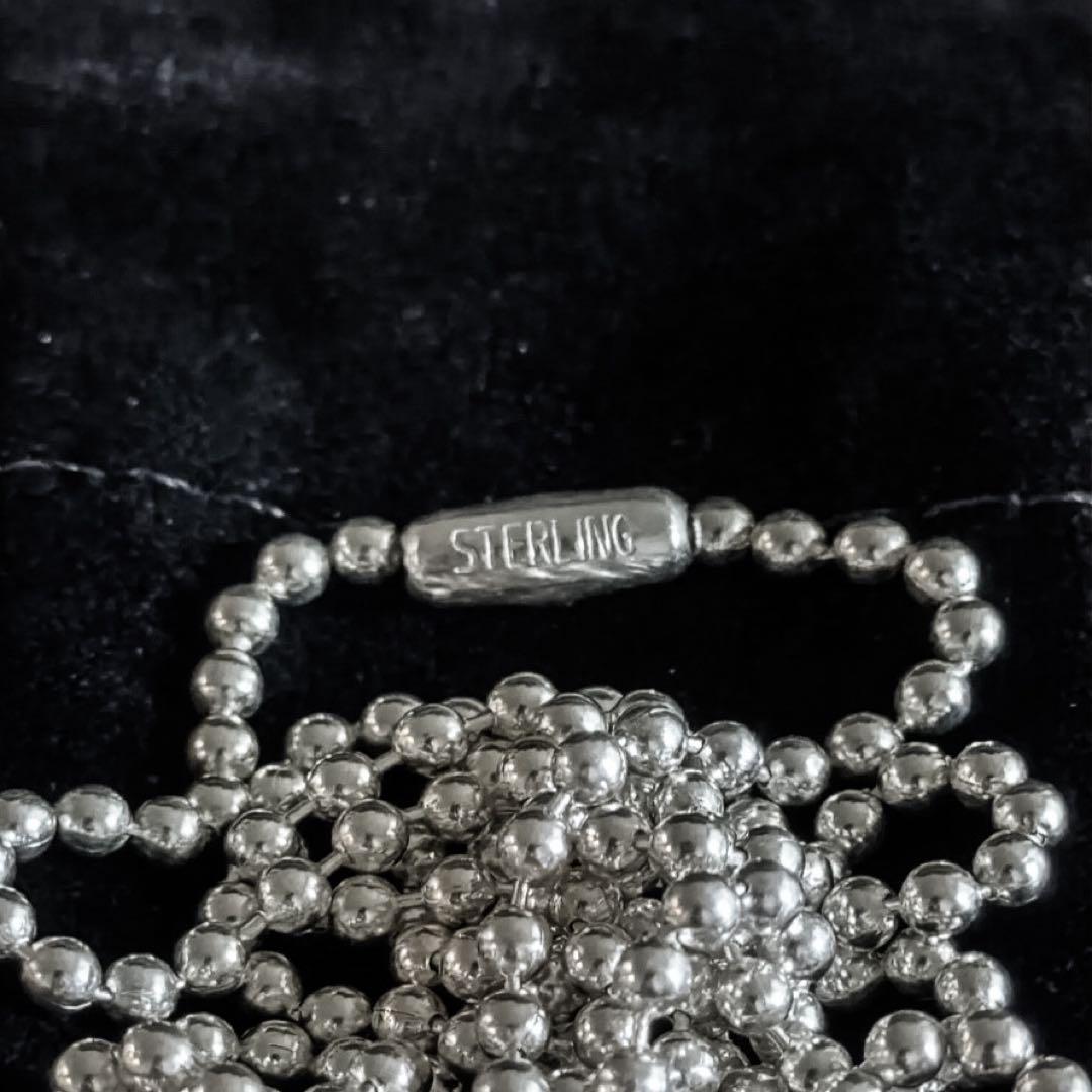 インボイス原本無修正 クロムハーツ ボールチェーン 30インチ ネックレス