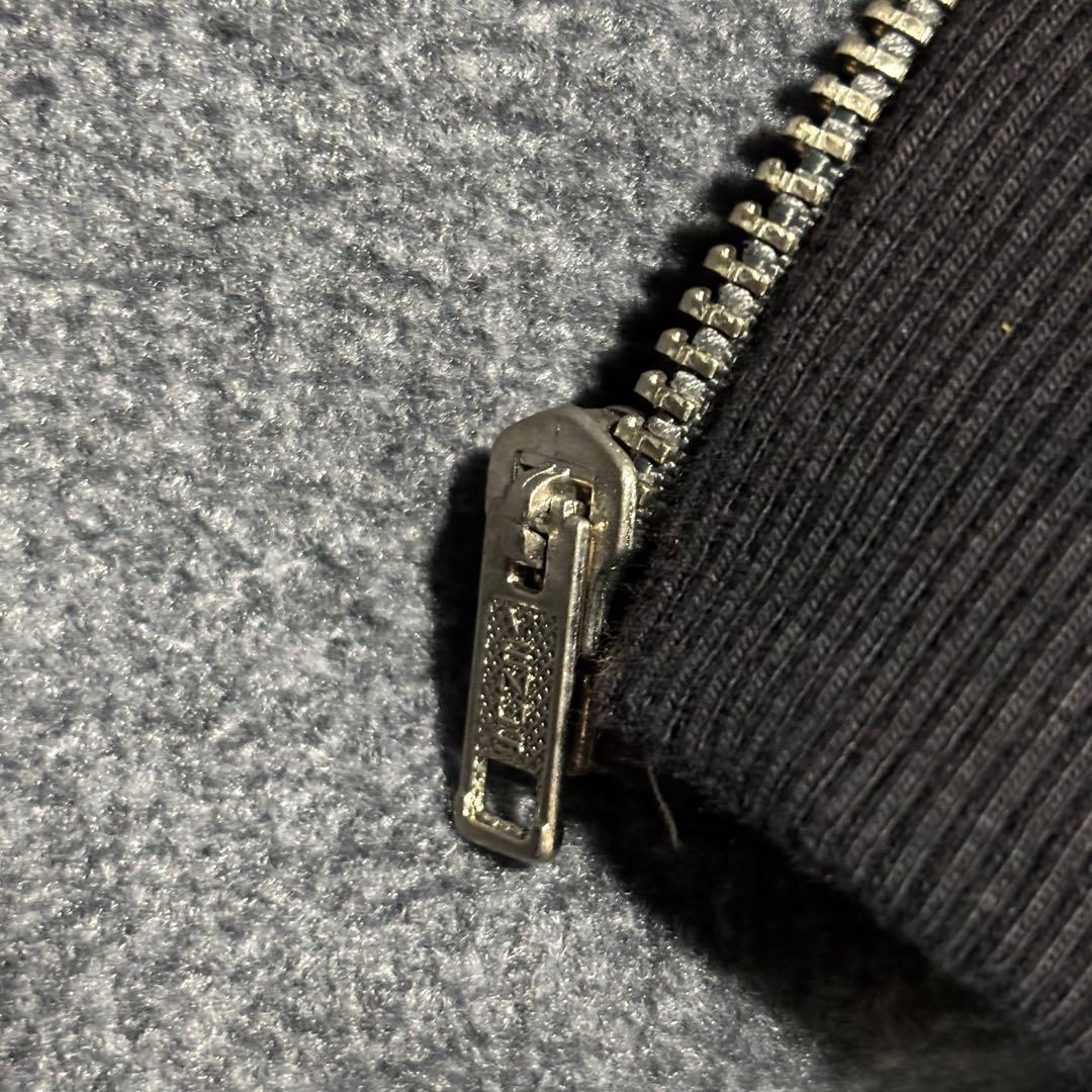 70s - unknown パーカー　フルジップ　サンフェード　黒　ブラック