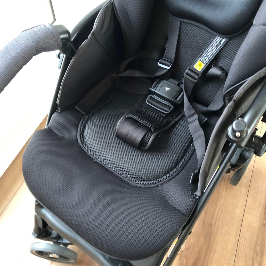 美品　アップリカ　ラクーナクッションAE ベビーカー　軽量　説明書付き　グレー