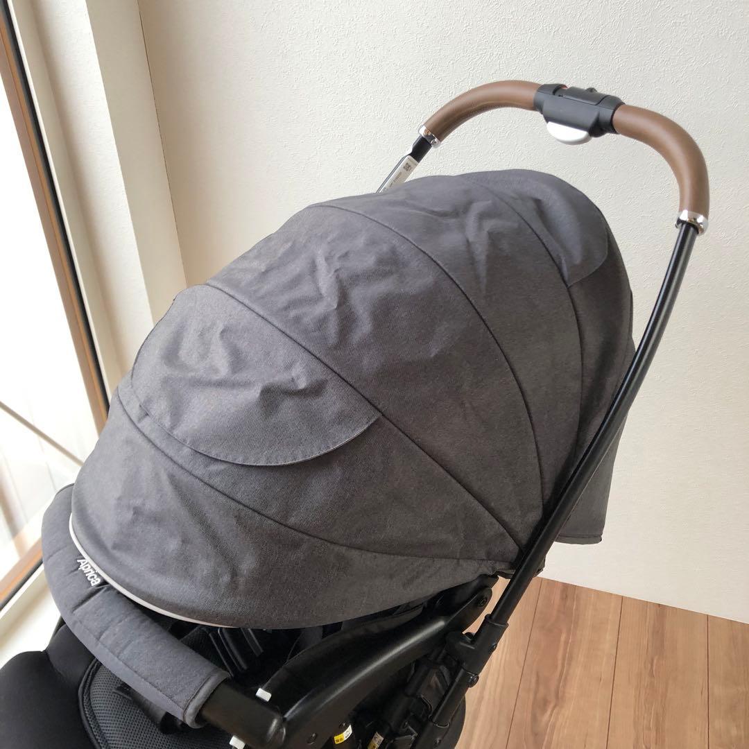 美品　アップリカ　ラクーナクッションAE ベビーカー　軽量　説明書付き　グレー