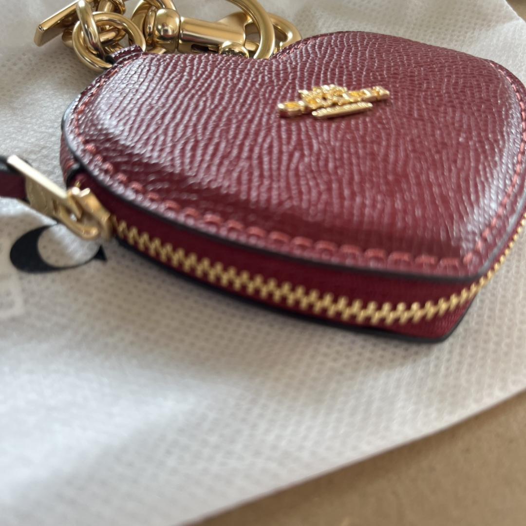 値下げ！COACH　コーチ ハート バッグ チャーム　キーホルダー　新品